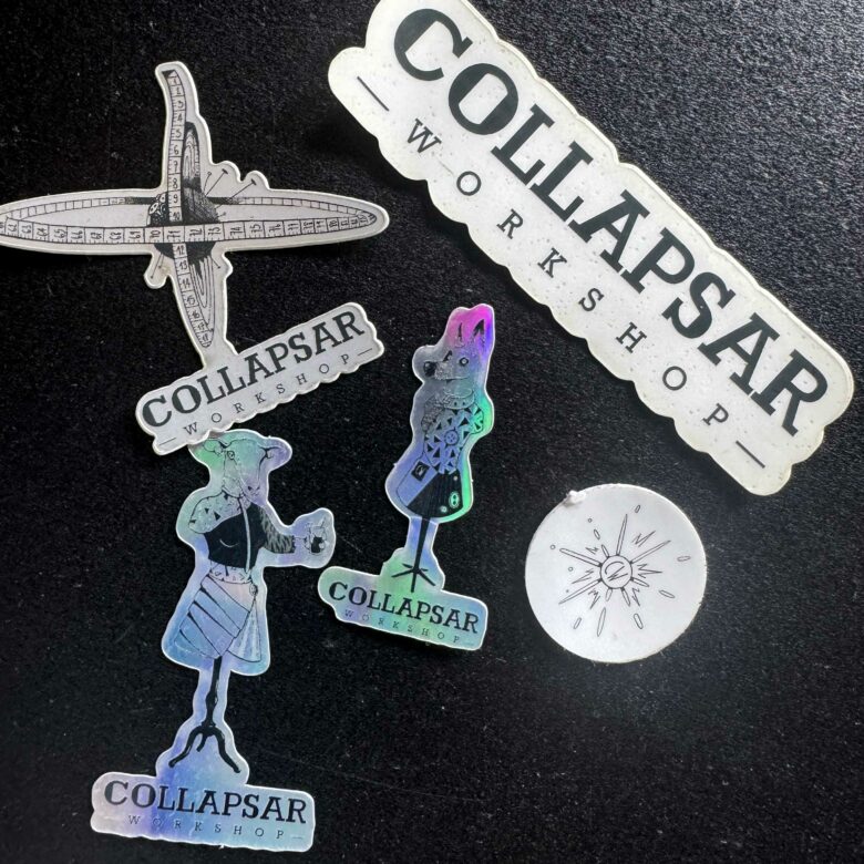Impression des visuels sur stickers blancs et holographiques